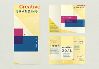 Yellow Business Brochure Layout