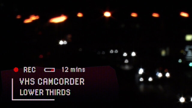 VHS Camcorder Lower Thirds