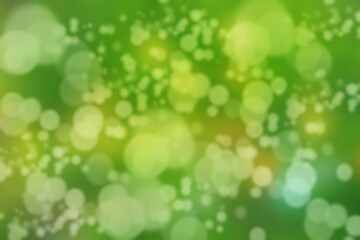 Fototapeta premium Abstract Background Circle Bokeh In Green Tone