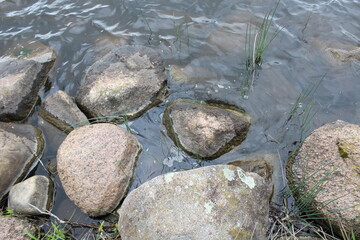 stone in the water