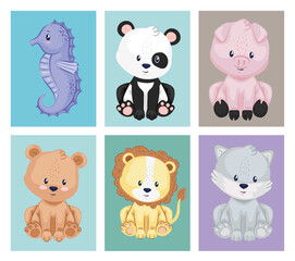 bundle of six animals