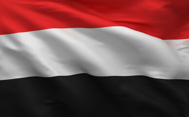 3D Yemen Flag (3D Render)