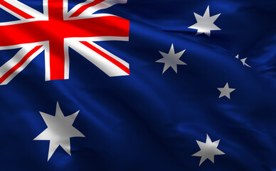 3D Australia Flag (3D Render)