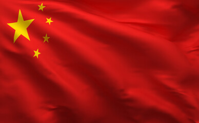 3D China Flag Render (3D Artwork)