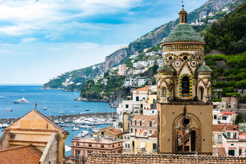 View of the Amalfi and its Cathedral