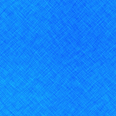 Digital pattern with thin diagonal orthogonal lines and other abstract form figures in vivid blue hues