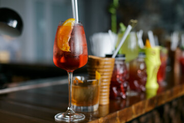 beverages in glases