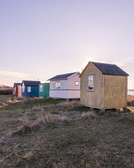 Obraz na płótnie Canvas Beach houses at ærø