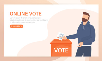 Cartoon icon. Cartoon character. Flat vote people for concept design. Poster design.