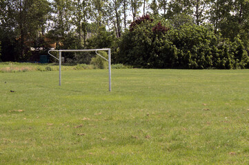 football goal without a net