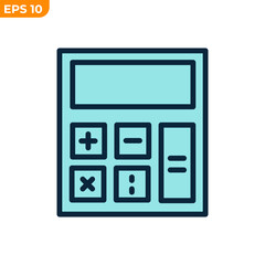 calculator icon symbol template for graphic and web design collection logo vector illustration
