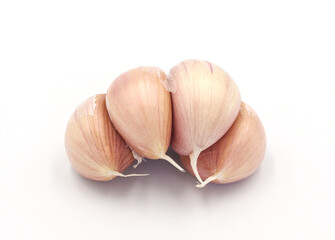 Garlic isolated on white background