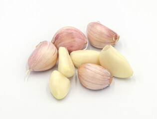 Garlic isolated on white background