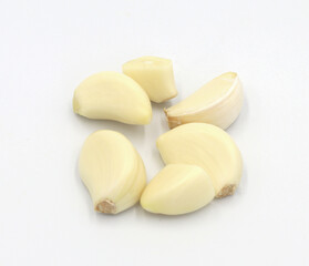 Garlic isolated on white background