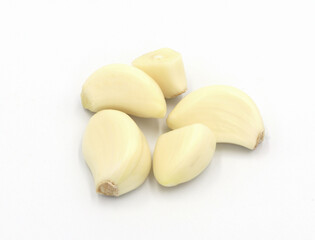 Garlic isolated on white background