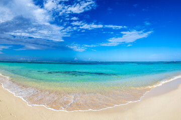Fototapeta na wymiar Sand beach in Punta Cana, Dominican Republic