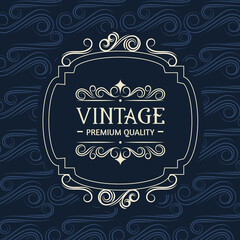 banner vintage style