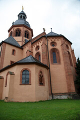 Ancient monastery Seligenstadt :  Basilika St Marcellinus and Petrus. Germany
