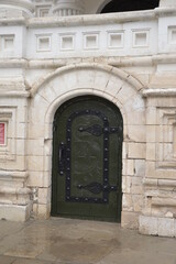 Russia, Vladimir region, Gus khrustalny, Maltsov Crystal Museum, old wooden door