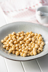 Peeled roasted hazelnut kernels.