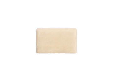 natural olive ivory soap on white isolated background