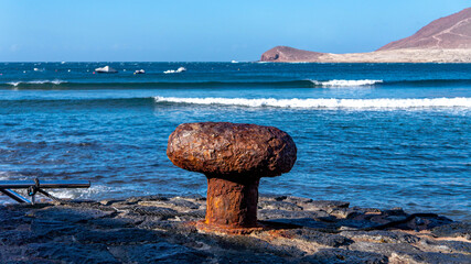 Noray. Playa del Médano, Granadilla de Abona, Tenerife. Islas Canarias.