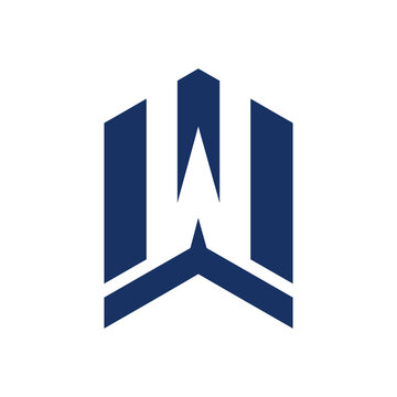 Letter W Building Logo Icon