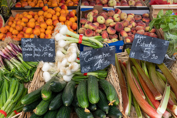 some vegetables in market