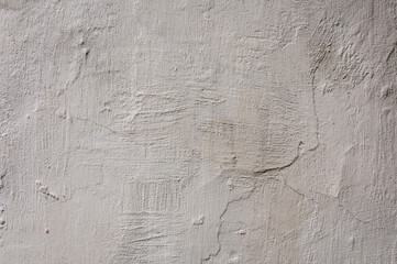 Concrete And Cement. Background High Detailed Fragment Stone White Wall. Dirty Cracked Plaster Texture. Grunge texture background
