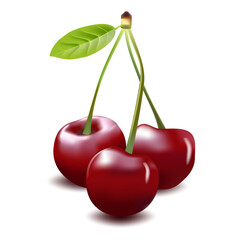 cherry red ripe juicy summer