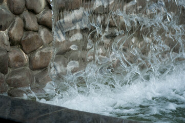 waterfall on the rocks