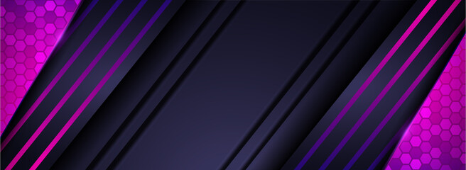 Fototapeta na wymiar Modern Futuristic Navy Background with Purple Element.