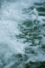 waves and splashes of the river