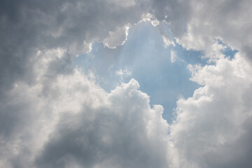 dramatic clouds in the sky