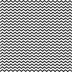 Black and white zig zag seamless background. Hand drawn zig zag pattern. Vector  zigzag wallpaper.