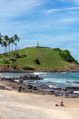 Naklejka premium Salvador Bahia Brazil - May 19, 2021: The beautiful sculpture of Cristo Redentor