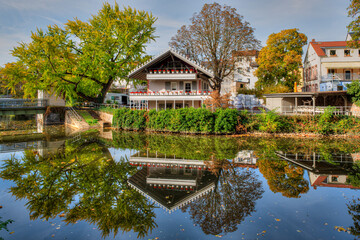 Das Petrihaus im Brentanopark im Frankfurter Stadtteil Rödelheim