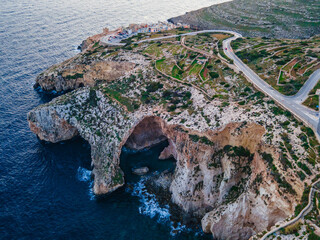 Aerial View of Blue Grotto, Malta