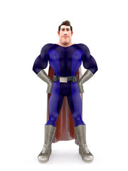 Fototapeta premium super cartoon is standing up