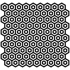 horizontal hexagon pattern 