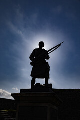 statue of the soldier in stirling Castle