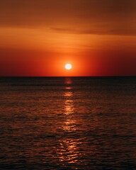 Sunrise over the Atlantic Ocean, in Nags Head, North Carolina