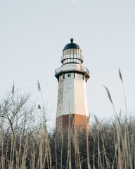Lighthouse at Montauk Point State Park, the Hamptons, New York