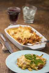 baked italian maceroni pasta