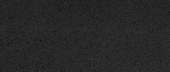 Panorama of Black polished sandstone wall texture and seamless background