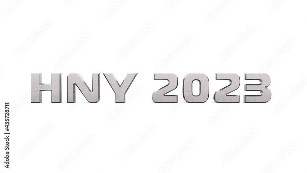 Poster gray metallic 3d text 