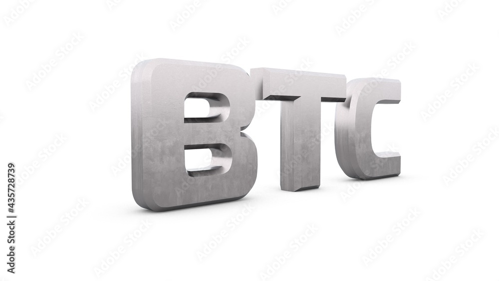 Poster gray metallic 3d text 