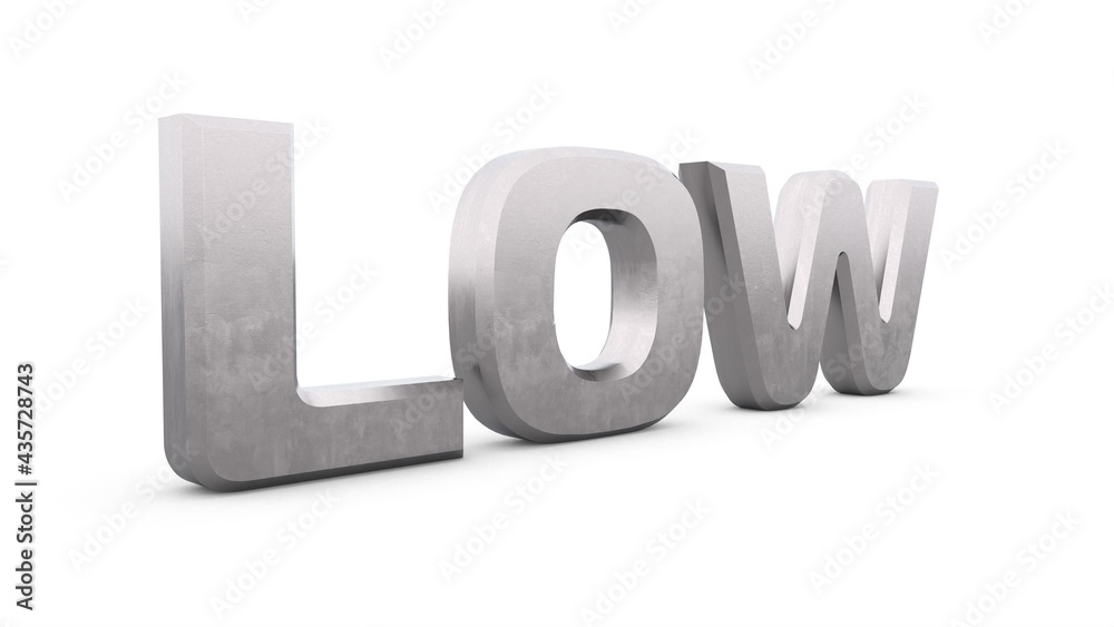 Poster gray metallic 3d text 