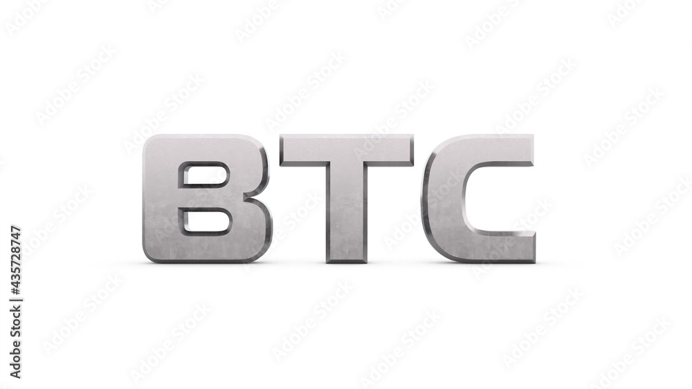 Poster gray metallic 3d text 