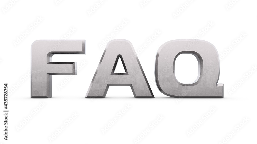 Poster gray metallic 3d text 